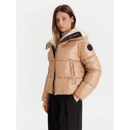 Save The Duck Kurtka zimowa D30974W LOVE21 Beżowy Regular Fit ze sklepu MODIVO w kategorii Kurtki damskie - zdjęcie 186680219