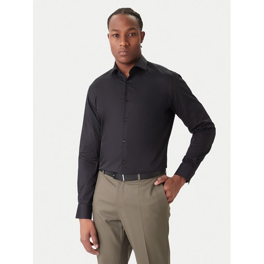 HUGO Koszula Kason 50482056 Czarny Slim Fit ze sklepu MODIVO w kategorii Koszule męskie - zdjęcie 186680235
