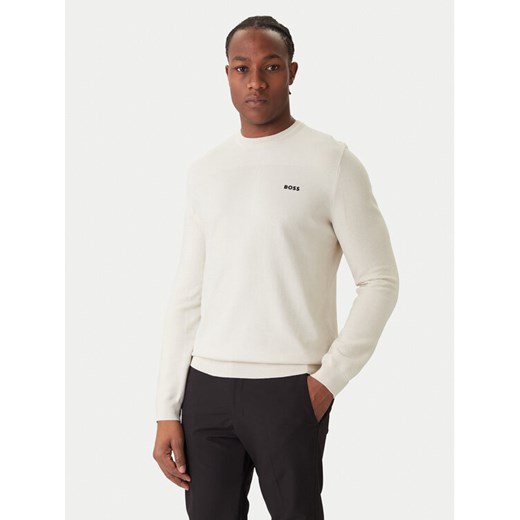 BOSS Sweter Momentum-X CN 50547507 Écru Regular Fit ze sklepu MODIVO w kategorii Swetry męskie - zdjęcie 186680245