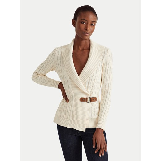 LAUREN RALPH LAUREN Sweter 200808258004 Beżowy Relaxed Fit ze sklepu MODIVO w kategorii Swetry damskie - zdjęcie 186680248