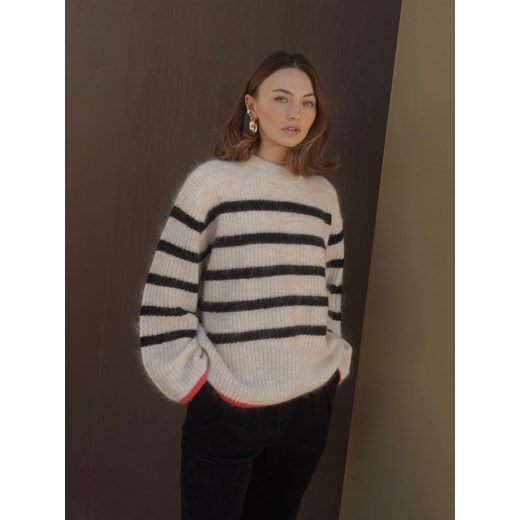Reserved - Sweter z wełną i moherem - wielobarwny - id: 190HW-MLC - marki Reserved - 186681576 Reserved - Sweter z wełną i moherem - wielobarwny ze sklepu Reserved w kategorii Swetry damskie - zdjęcie 186681576