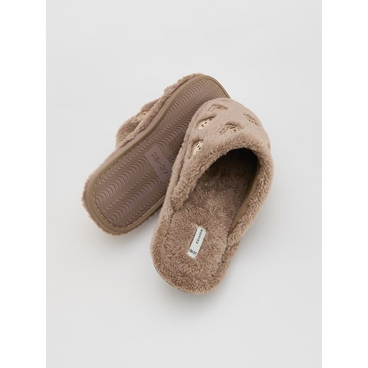 Reserved - Miękkie klapki - beżowy Reserved 36-37 Reserved