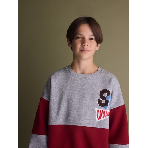 Reserved - Bluza z nadrukiem - jasnoszary Reserved 116 (5-6 lat) Reserved