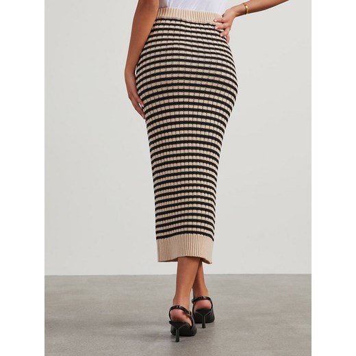 LA Angels Spódnica w kolorze beżowo-czarnym La Angels M okazja Limango Polska