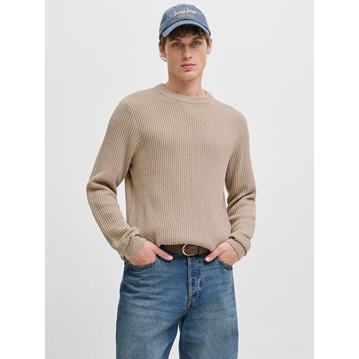 Jack &amp; Jones Sweter w kolorze beżowym ze sklepu Limango Polska w kategorii Swetry męskie - zdjęcie 186682568