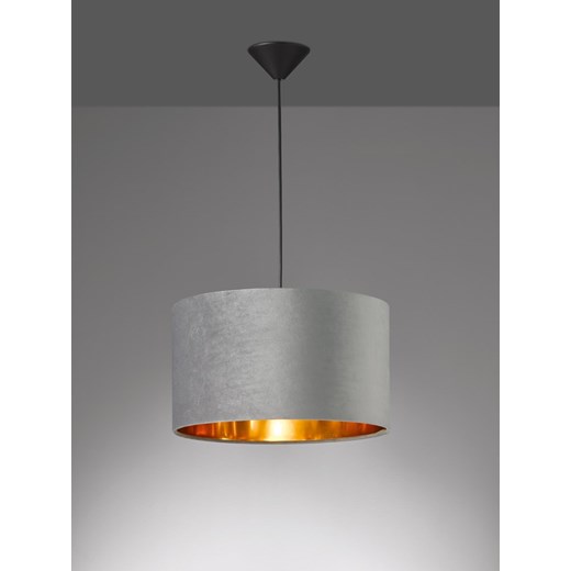 FISCHER &amp; HONSEL Lampa wisząca &quot;Aura&quot; w kolorze szarym - Ø 40 cm ze sklepu Limango Polska w kategorii Oświetlenie - zdjęcie 186682655