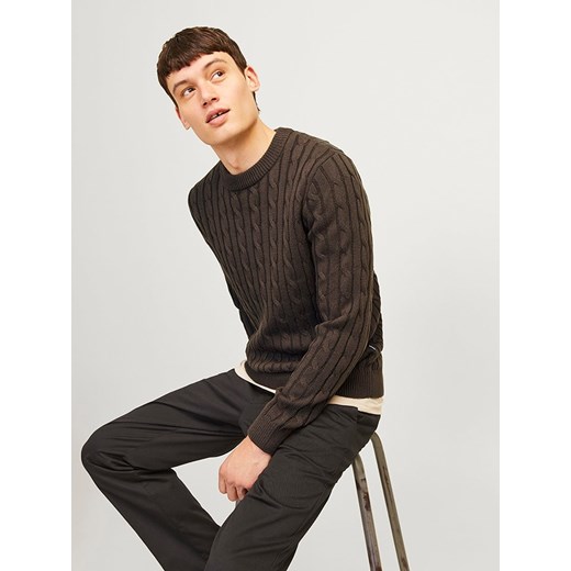 Jack &amp; Jones Sweter w kolorze khaki Jack & Jones M okazyjna cena Limango Polska