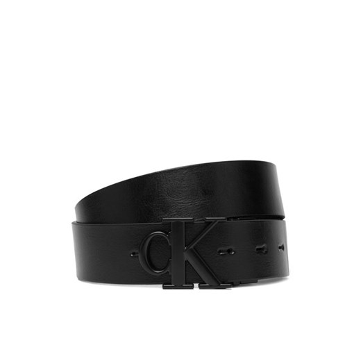 Pasek Męski Calvin Klein Ck Buckle Tumbled 35Mm Adj/Rev LV04D7049G Czarny ze sklepu eobuwie.pl w kategorii Paski męskie - zdjęcie 186684968