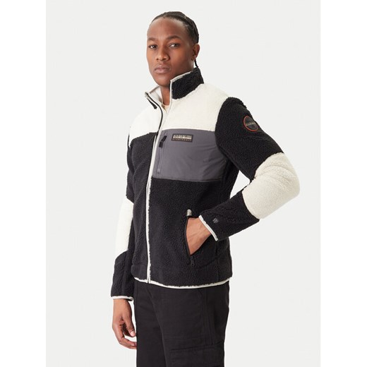 Napapijri Polar Yupik NP0A4GNT Czarny Regular Fit ze sklepu MODIVO w kategorii Bluzy męskie - zdjęcie 186685785