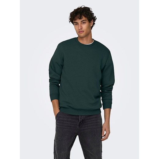 ONLY &amp; SONS Bluza &quot;Ceres&quot; w kolorze ciemnozielonym ze sklepu Limango Polska w kategorii Bluzy męskie - zdjęcie 186686235