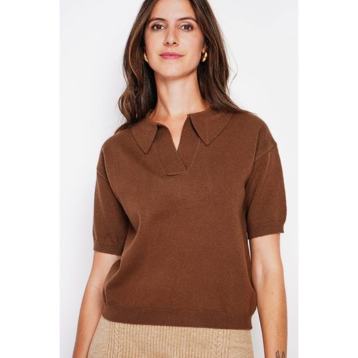 William de Faye Sweter w kolorze jasnobrązowym William De Faye 34 okazja Limango Polska