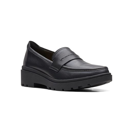 Clarks Skórzane mokasyny "Calla Ease" w kolorze czarnym Clarks 39,5 Limango Polska promocja