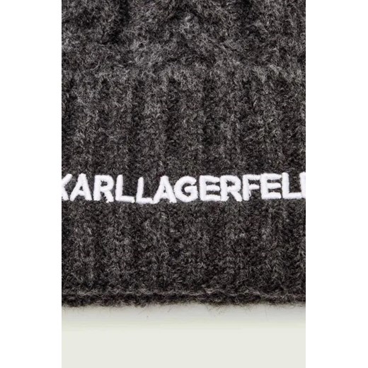 Karl Lagerfeld Czapka k/essential | z dodatkiem wełny Karl Lagerfeld OS Gomez Fashion Store