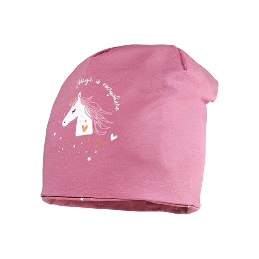 MaxiMo Dwustronna czapka beanie w kolorze jasnoróżowym ze sklepu Limango Polska w kategorii Czapki dziecięce - zdjęcie 186688345