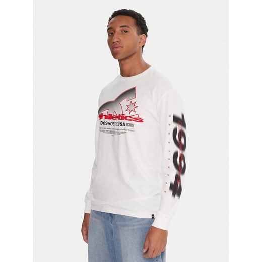 DC Shoes Longsleeve Slathletic EDYZT04357 Biały Heritage Fit ze sklepu MODIVO w kategorii T-shirty męskie - zdjęcie 186690838