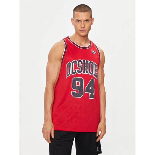 DC Shoes Tank top Shy Town Jersey ADYKT03230 Czerwony Regular Fit ze sklepu MODIVO w kategorii T-shirty męskie - zdjęcie 186690877