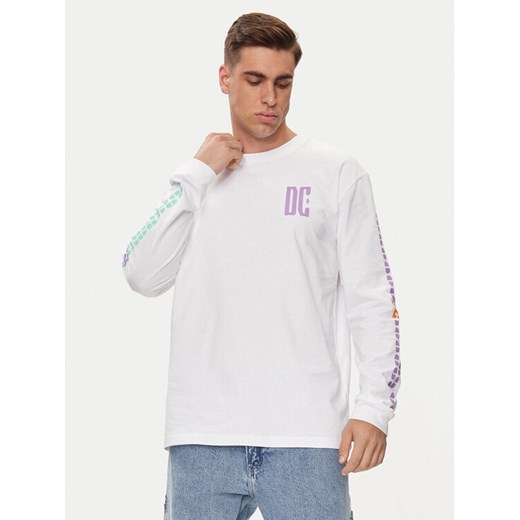 DC Shoes Longsleeve Sportster Hls ADYZT05371 Biały Regular Fit ze sklepu MODIVO w kategorii T-shirty męskie - zdjęcie 186690949