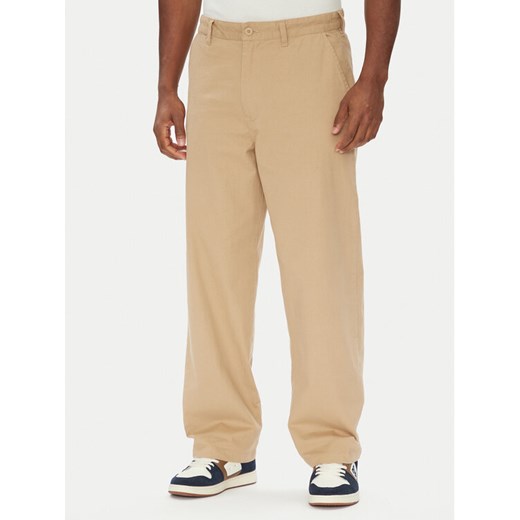 DC Shoes Chinosy Worker Baggy ADYNP03097 Beżowy Baggy Fit ze sklepu MODIVO w kategorii Spodnie męskie - zdjęcie 186691077