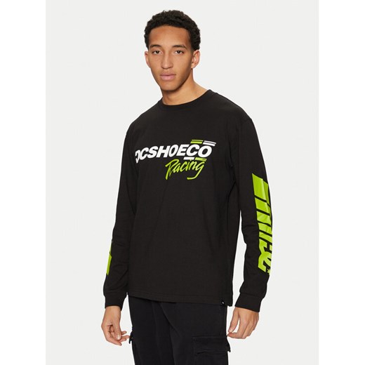 DC Shoes Longsleeve Shoe Co Racing ADYZT05405 Czarny Standard Fit ze sklepu MODIVO w kategorii T-shirty męskie - zdjęcie 186691148