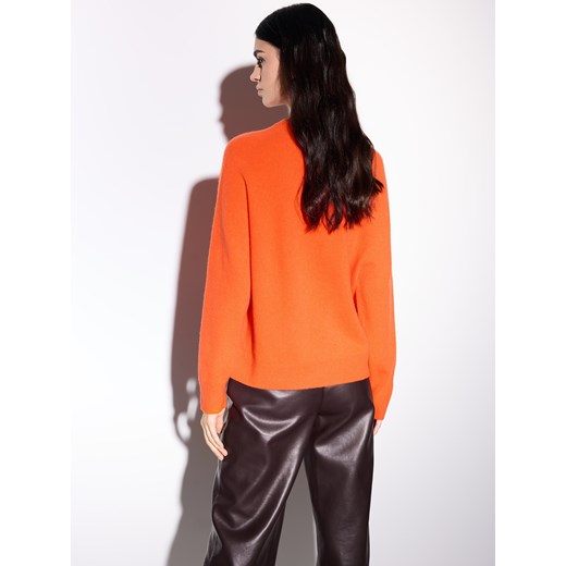 Mohito - Wełniany pomarańczowy sweter - pomarańczowy Mohito S Mohito