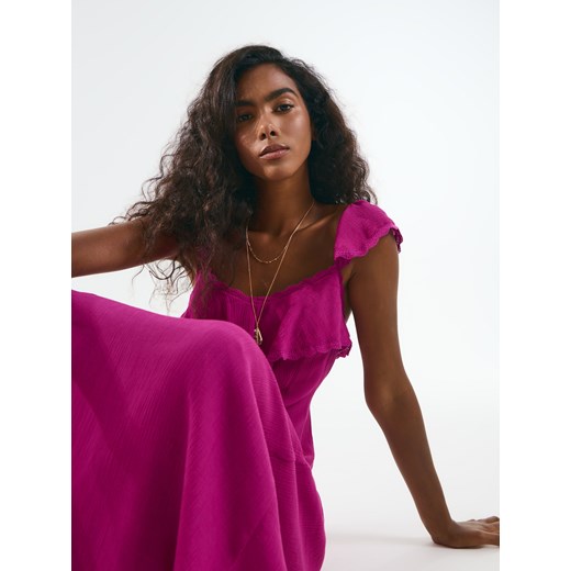 Mohito - Sukienka maxi na ramiączkach - fioletowy ze sklepu Mohito w kategorii Sukienki - zdjęcie 186694428