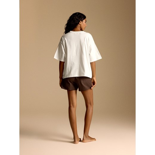 Reserved - Piżama z misiem - beżowy Reserved L Reserved