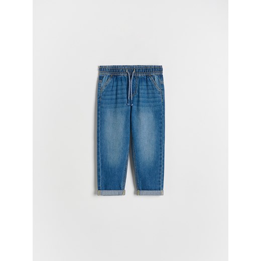 Reserved - Jeansy Carrot - niebieski Reserved 86 (12-18 m.) wyprzedaż Reserved
