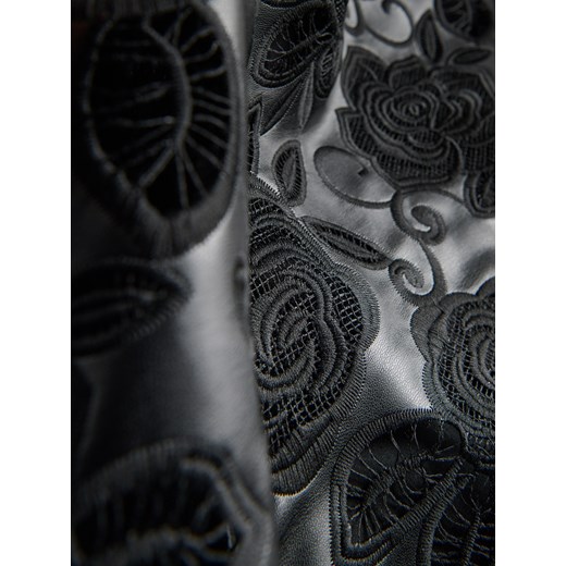 Reserved - Spódnica w kwiatowy wzór - czarny Reserved M Reserved