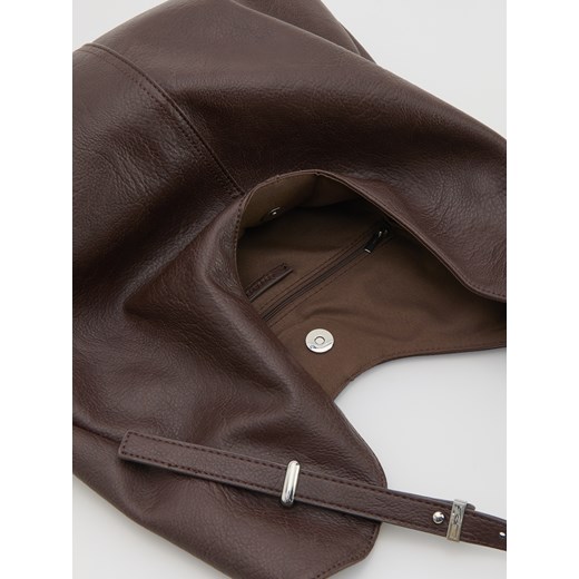 Reserved - Torebka hobo - ciemnobrązowy Reserved ONE SIZE Reserved