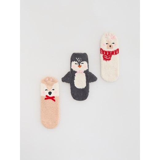 Reserved - Świąteczne skarpety 3-pak - wielobarwny ze sklepu Reserved w kategorii Skarpetki dziecięce - zdjęcie 186695266