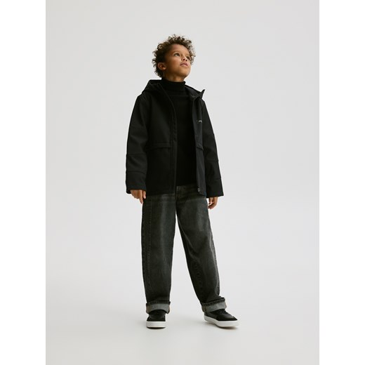 Reserved - Kurtka softshell z kapturem - czarny ze sklepu Reserved w kategorii Kurtki chłopięce - zdjęcie 186695378