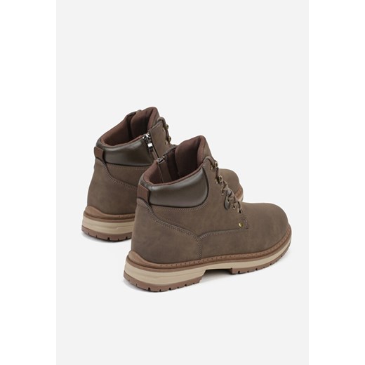 Bordowe Trapery Trzewiki Ozdobione Przeszyciami Zobelle 42 born2be.pl