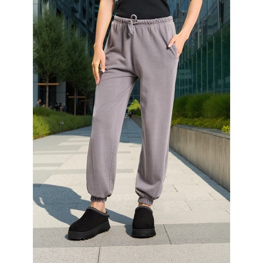 Sinsay - Spodnie jogger ze ściągaczami - szary Sinsay XL Sinsay