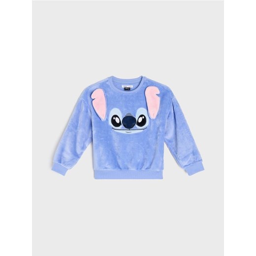 Sinsay - Bluza crewneck z haftem Stitch - niebieski ze sklepu Sinsay w kategorii Bluzy dziewczęce - zdjęcie 186696149