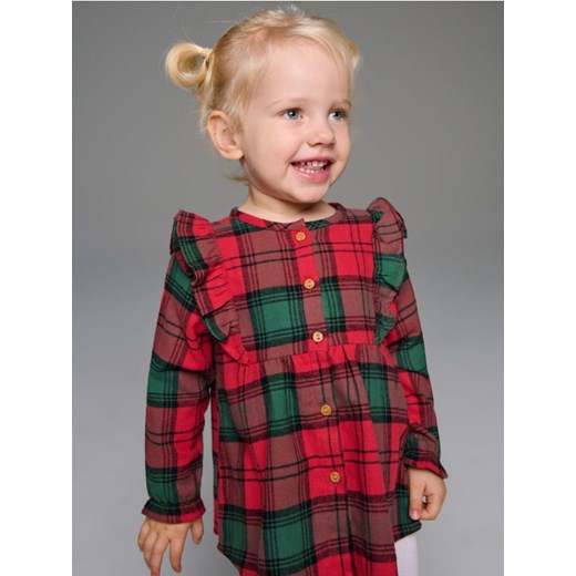 Sinsay - Koszula w kratę - czerwony - id: 6796C-33X - marki Sinsay - 186696176 Sinsay - Koszula w kratę - czerwony ze sklepu Sinsay w kategorii Kaftaniki i bluzki - zdjęcie 186696176