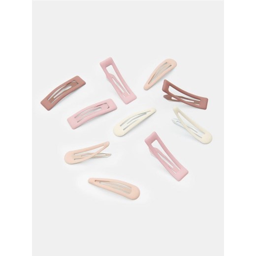 Sinsay - Spinki do włosów z matowym wykończeniem 10 pack - wielobarwny Sinsay One Size Sinsay