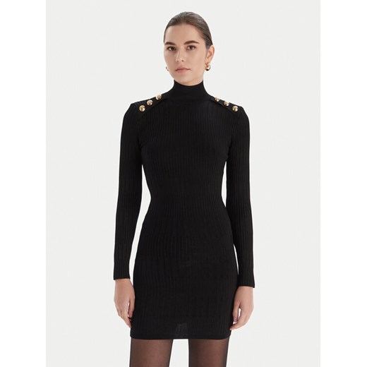 Marciano Guess Sukienka dzianinowa 5BGK52 5881Z Czarny Slim Fit ze sklepu MODIVO w kategorii Sukienki - zdjęcie 186696289