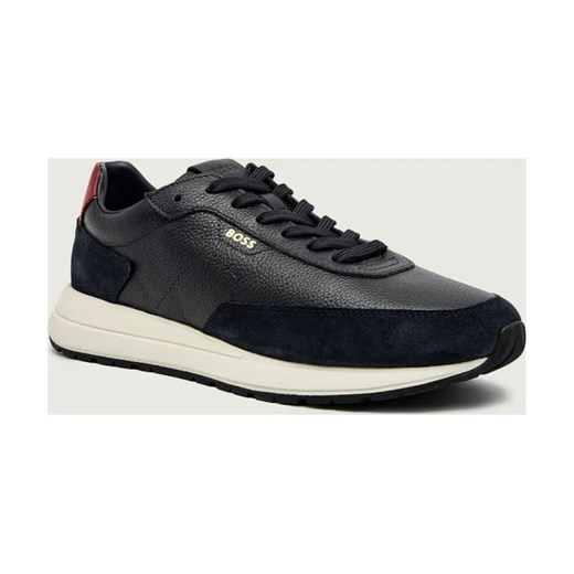 BOSS BLACK Skórzane sneakersy Vinston_Runn_sdgrlt ze sklepu Gomez Fashion Store w kategorii Buty sportowe męskie - zdjęcie 186697135