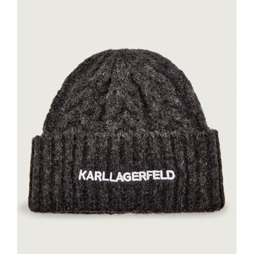 Karl Lagerfeld Czapka k/essential | z dodatkiem wełny Karl Lagerfeld OS Gomez Fashion Store