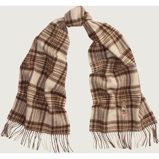 POLO RALPH LAUREN Wełniany szal Winter Bear Plaid ze sklepu Gomez Fashion Store w kategorii Szaliki i chusty damskie - zdjęcie 186697196