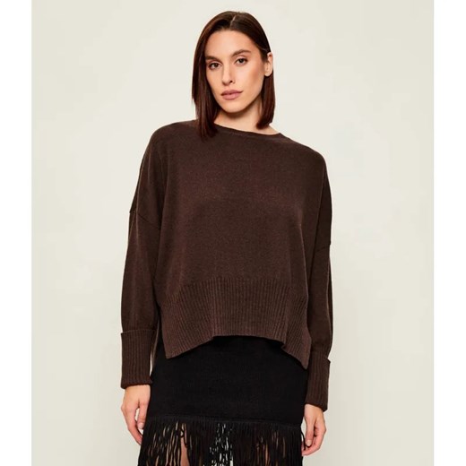 AKEP Wełniany sweter | Loose fit | z dodatkiem kaszmiru - id: AP255W000016016 - marki Akep - 186697219 AKEP Wełniany sweter | Loose fit | z dodatkiem kaszmiru ze sklepu Gomez Fashion Store w kategorii Swetry damskie - zdjęcie 186697219