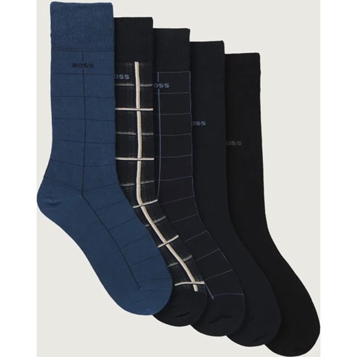 BOSS BLACK Skarpety 5-pack 5PRSGiftset Check CC ze sklepu Gomez Fashion Store w kategorii Skarpetki męskie - zdjęcie 186697245