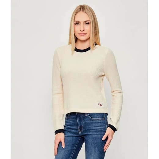 Calvin Klein Jeans Bluzka | Regular Fit ze sklepu Gomez Fashion Store w kategorii Bluzki damskie - zdjęcie 186697247