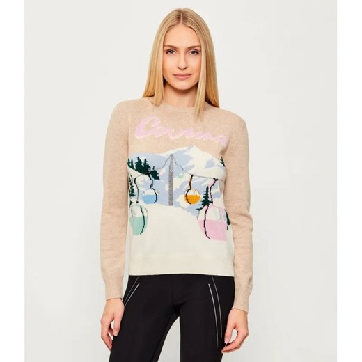 ST.Barth Sweter NEW QUEEN C | ST.Barth x St. Moritz | Slim Fit | z dodatkiem wełny i kaszmiru ze sklepu Gomez Fashion Store w kategorii Swetry damskie - zdjęcie 186697255