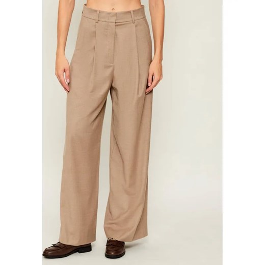 Weekend MaxMara Wełniane spodnie GLOBALE | Relaxed fit ze sklepu Gomez Fashion Store w kategorii Spodnie damskie - zdjęcie 186697909