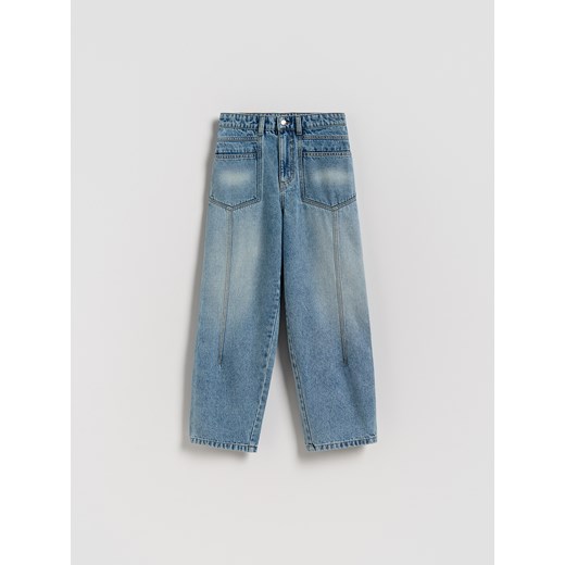 Reserved - Jeansy Skater - niebieski ze sklepu Reserved w kategorii Spodnie dziewczęce - zdjęcie 186698815