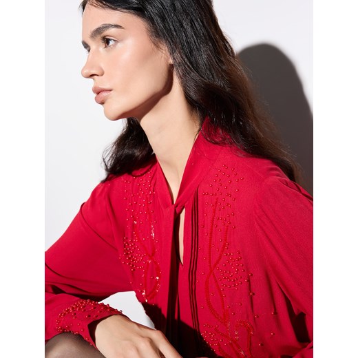 Mohito - Bluzka z wiskozy - czerwony Mohito 36 Mohito