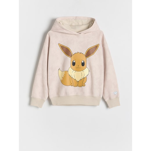 Reserved - Bluza Pokémon - beżowy ze sklepu Reserved w kategorii Bluzy dziewczęce - zdjęcie 186701488