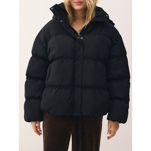 Reserved - Pikowana kurtka z kapturem - czarny ze sklepu Reserved w kategorii Kurtki damskie - zdjęcie 186701595