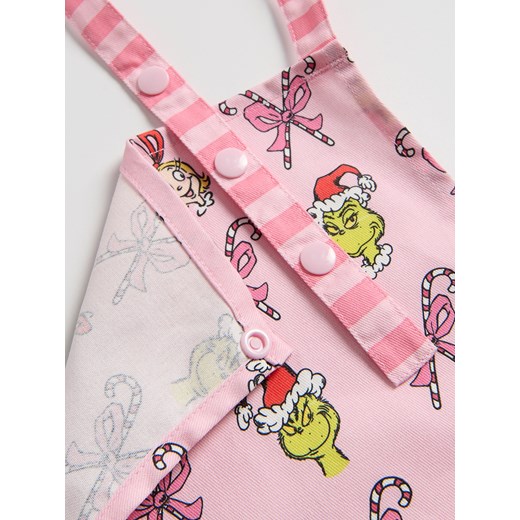 Reserved - Świąteczny fartuch Grinch - różowy Reserved ONE SIZE Reserved